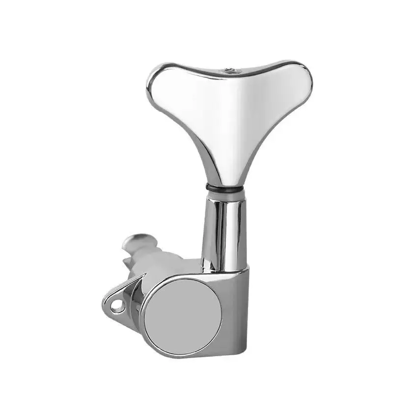 For Bass Guitar Upgrade - 5PCS Fishtail Button Tuning Pegs  -Durable Machine Heads Keys Set  3L2R Precise Tuning