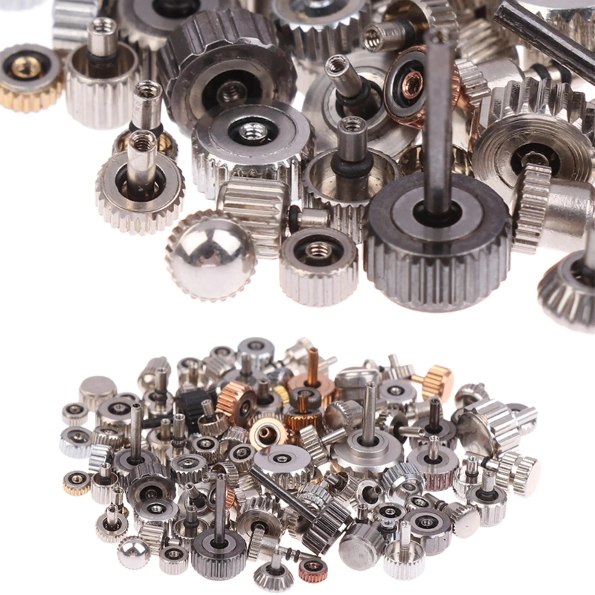 50/100Pcs Handmade Machinery Watch Accessories Disassembly Parts Disassembly Heads DIY Watch Repair Tools Mixed Sent At Random