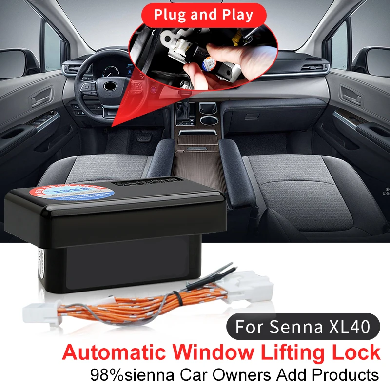 For 2022 Toyota Sienna XL40 Automatic Window Close Rearview Mirror Folding Locking Door OBD Data Module Modification Accessories