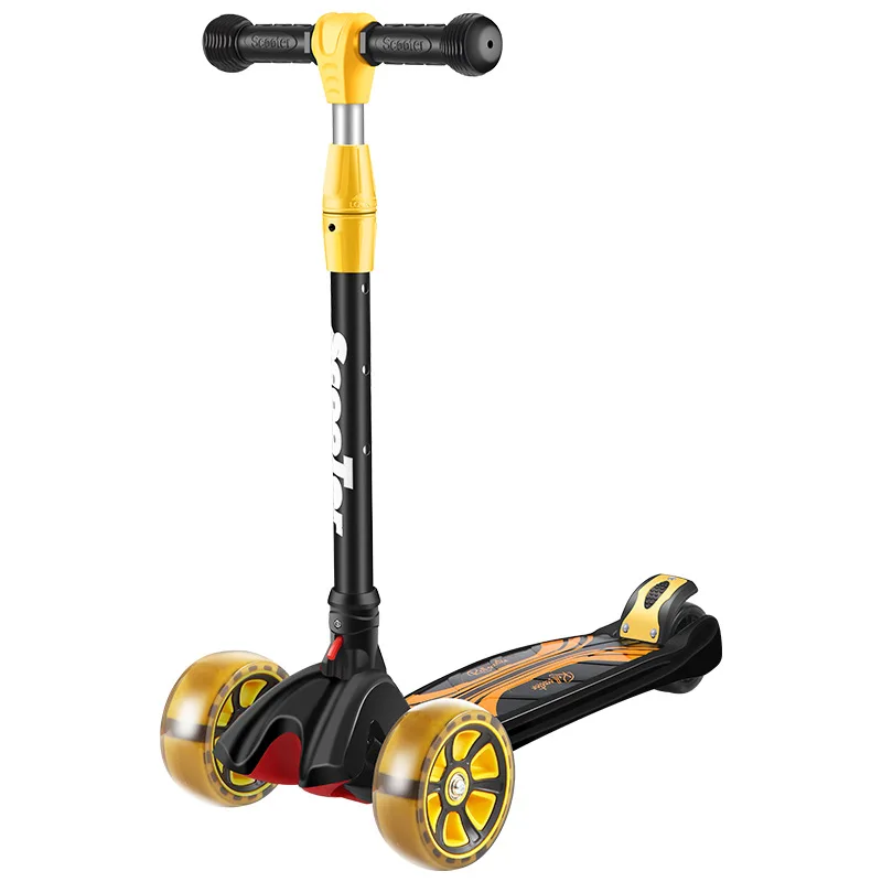 Bloemknop Bebe Flash Driewieler Scooter Opvouwbare Scooter Voor Kinderen Scooter Sous Marin Rit Op Speelgoed Kids Elektrische Scooter