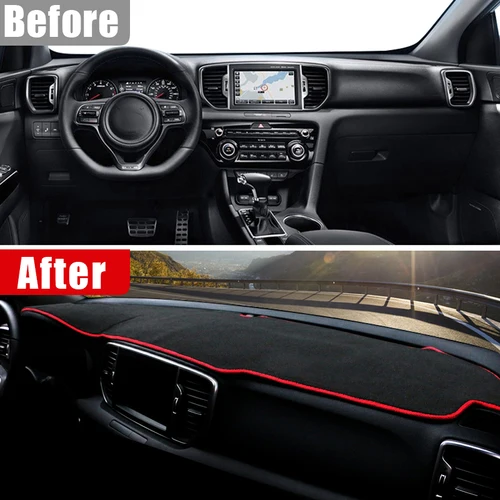 Imagen 2 del producto Para Kia Sportage 4 QL 2016 2017 2018 2019 2020 2021 cubierta para salpicadero de coche parasol evitar alfombrillas ligeras accesorios antideslizantes