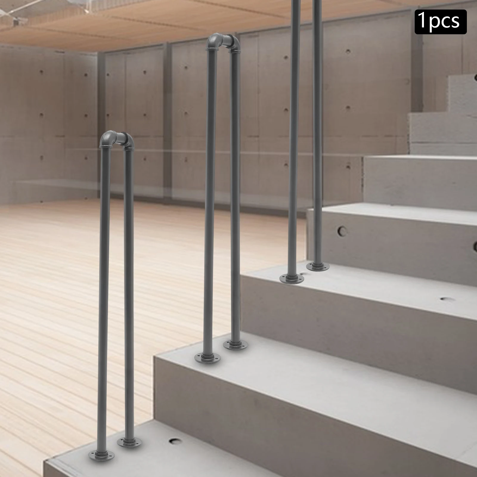 درابزين على الطراز الصناعي على شكل حرف U درابزين آمن متعدد الأغراض غير قابل للانزلاق لممر الحديقة العلوي والفيلا والفندق داخلي أو خارجي