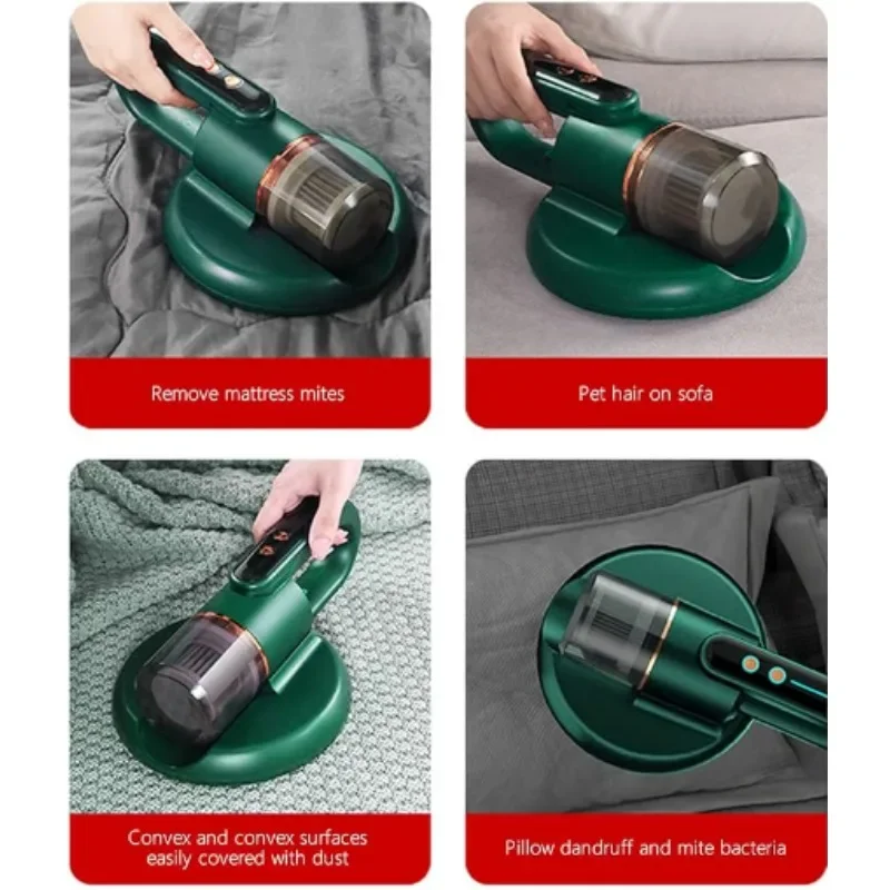 Mattress Vacuum Cleaner Mite Removal with HEPA Filtration Suction Instrument Wireless Household Bed Vacuum Machine