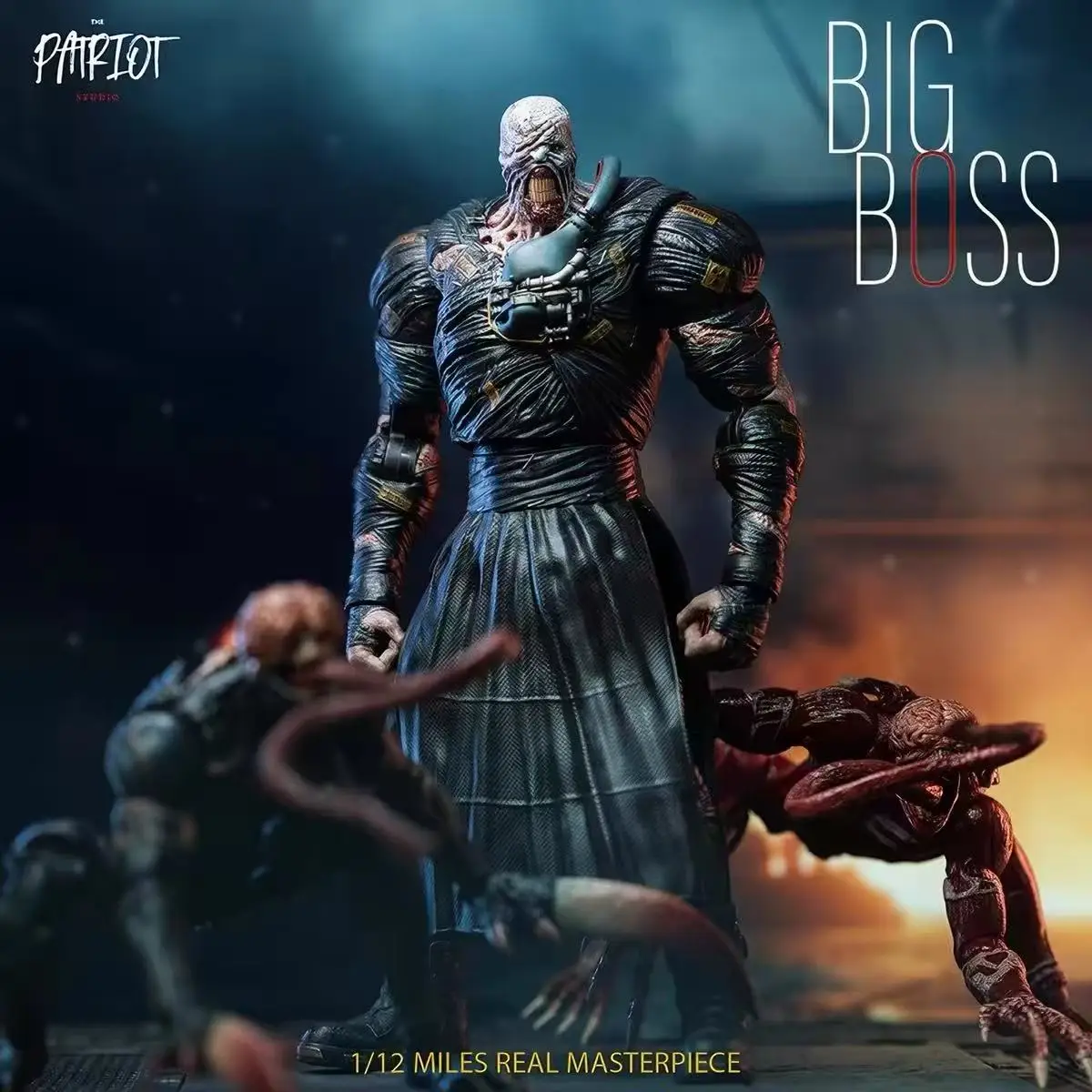 In Stock Patriot Studio BIG BOSS Nemesis Resident Evil 3 RE3 1/12 Scale Movable Action Figure Collectible Model Toys Gifts