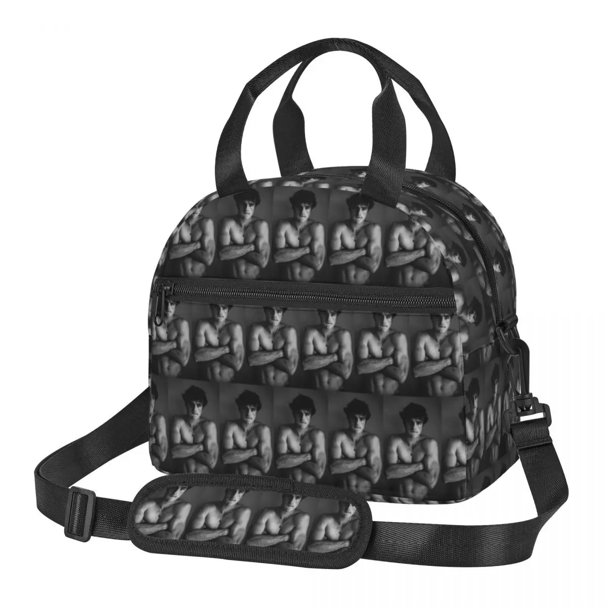 

Jacob Elordi Australian Actor Insulated Lunch Bag for Women Bento Storage Food Boxes Portable Cooler Thermal Lunch Box Tote