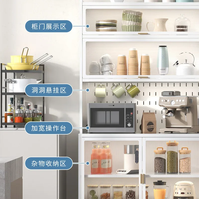 مطبخ، خزانة، مقاومة للغبار، متعددة الطبقات، أرضية، فتحة باب، تخزين الخزانة، فاخرة خفيفة، جانب الوجبة