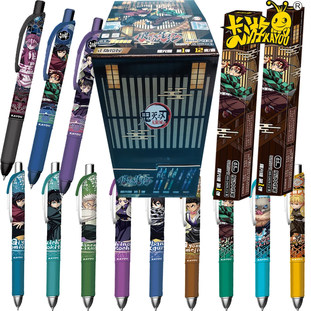 

Ручка-сюрприз KAYOU «Истребитель демонов» (блендбокс), изысканный и практичный дизайн, канцелярские товары с персонажами аниме, подарки для детей