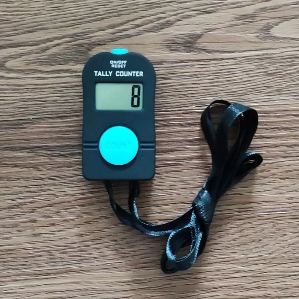 4-digit Digital Electronic Counter Hand Held 9999 Digital Pedometer Button Cell Add Subtract Count Hand Tally Counter Walking