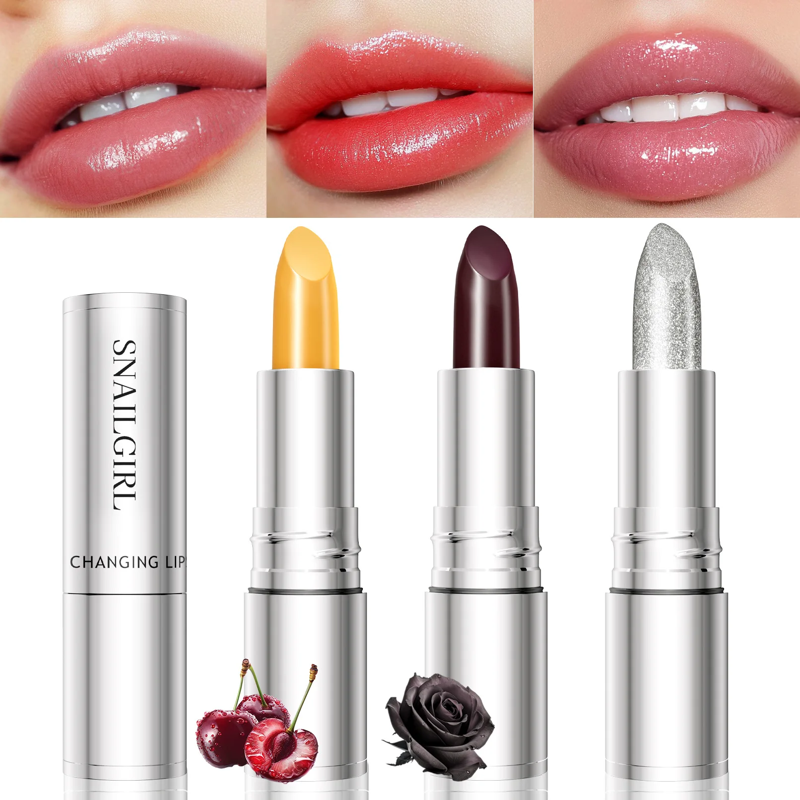 Shiny Color-changing Glitter Lipstick Non-sticky Lip Gloss Hydrating Moisturizing Shimmer Waterproof Glossy Lipsticks Makeups