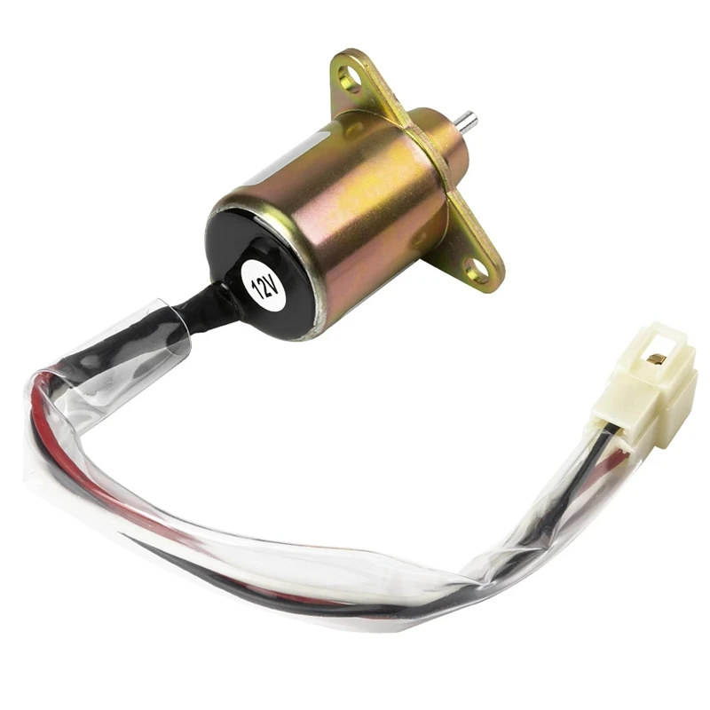 Fuel Shutoff Solenoid For 12V Yanmar Engine Takeuchi 1503ES-12S5SUC5S Stop Solenoid Part 17594-6001-4 SA4569T SA-4562T