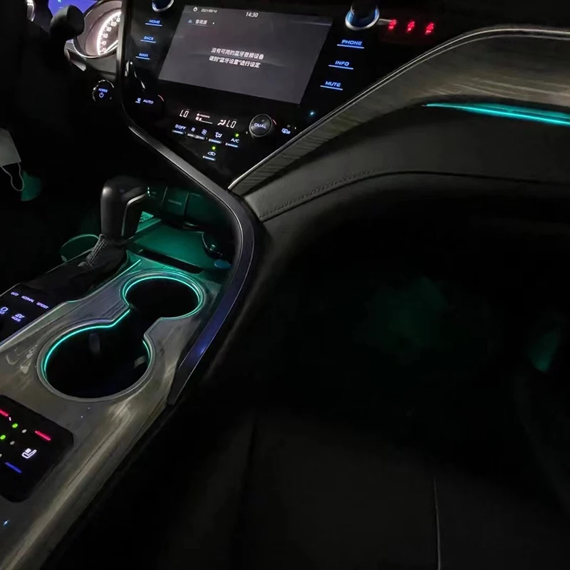 

Interior Atmosphere Light For Toyota camry 2020 up Colors ambient light Door contour lights cup lamp