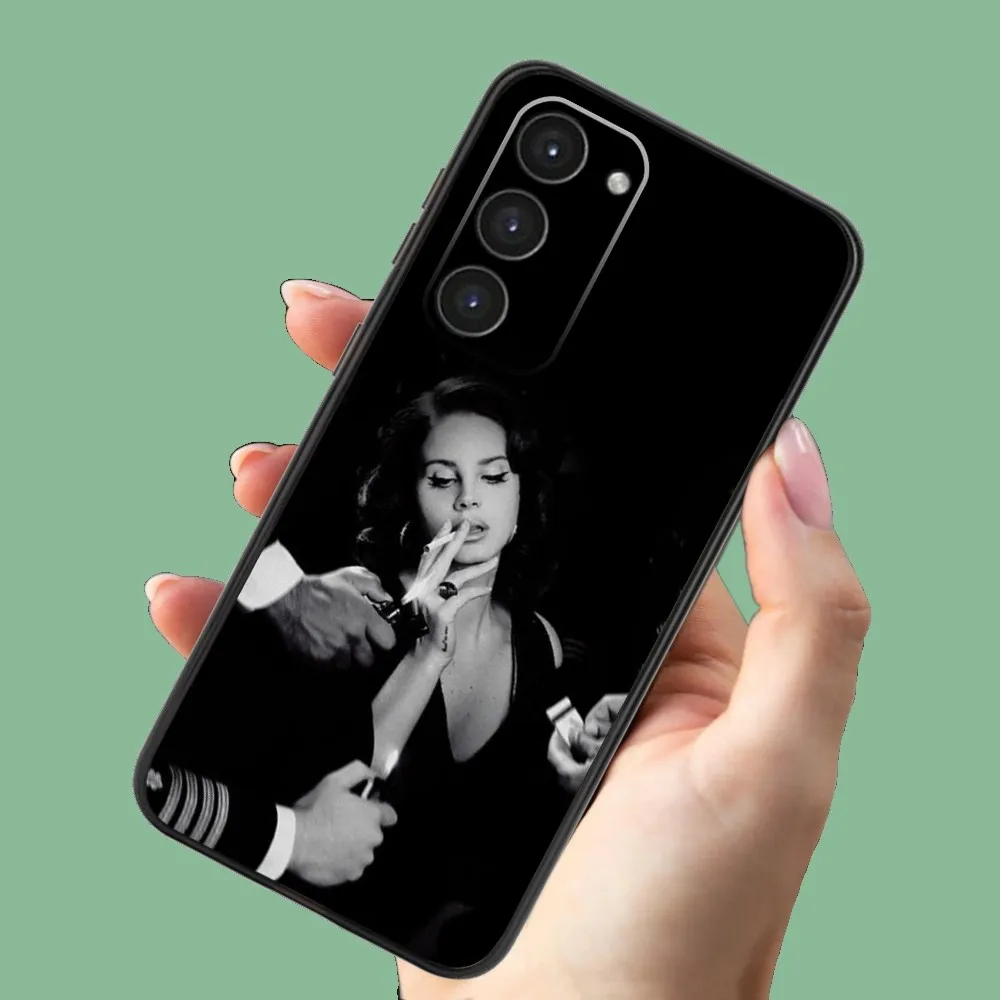 Singer L-Lana Phone Case For Samsung Galaxy A13,A21s,A22,A31,A32,A52,A53,A71,A80,A91 Soft Black Shell