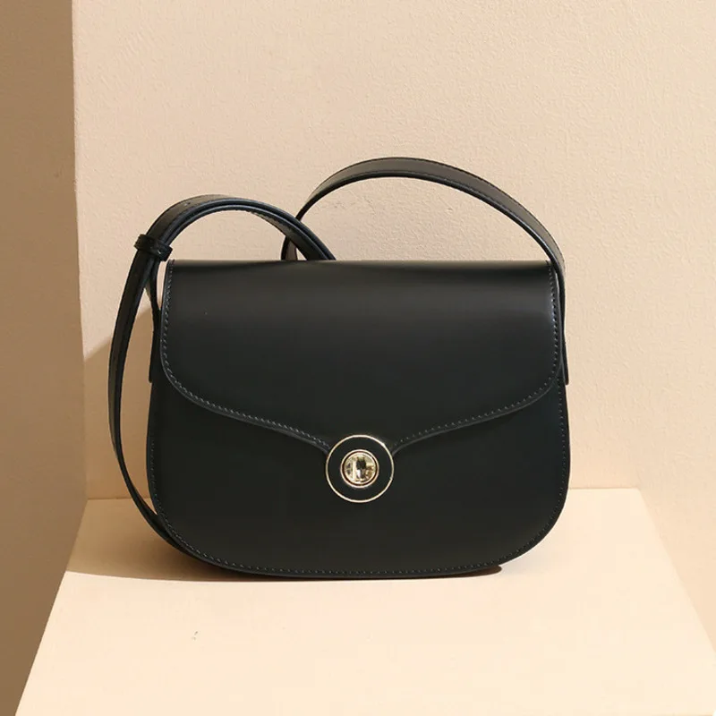 

New Korean Style Niche Simple Commuting Leather Suede Women Crossbody High-end Sense Exquisite Versatile Single Shoulder Female