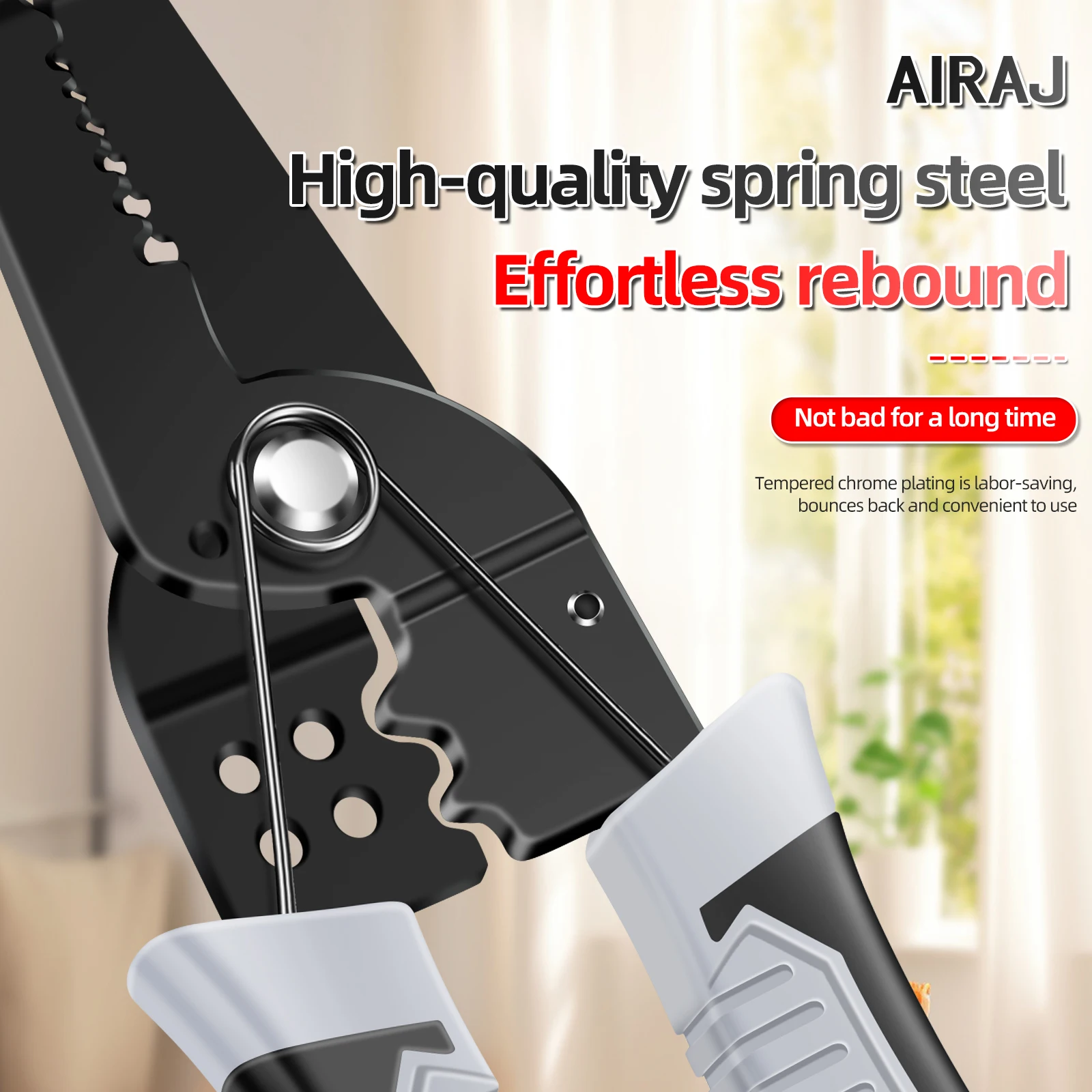 AIRAJ 7 inch Wire Stripper Decrustation Pliers Crimper Cable Stripper Cutter Multifunctional Wire Repair Tool Hardware Tools