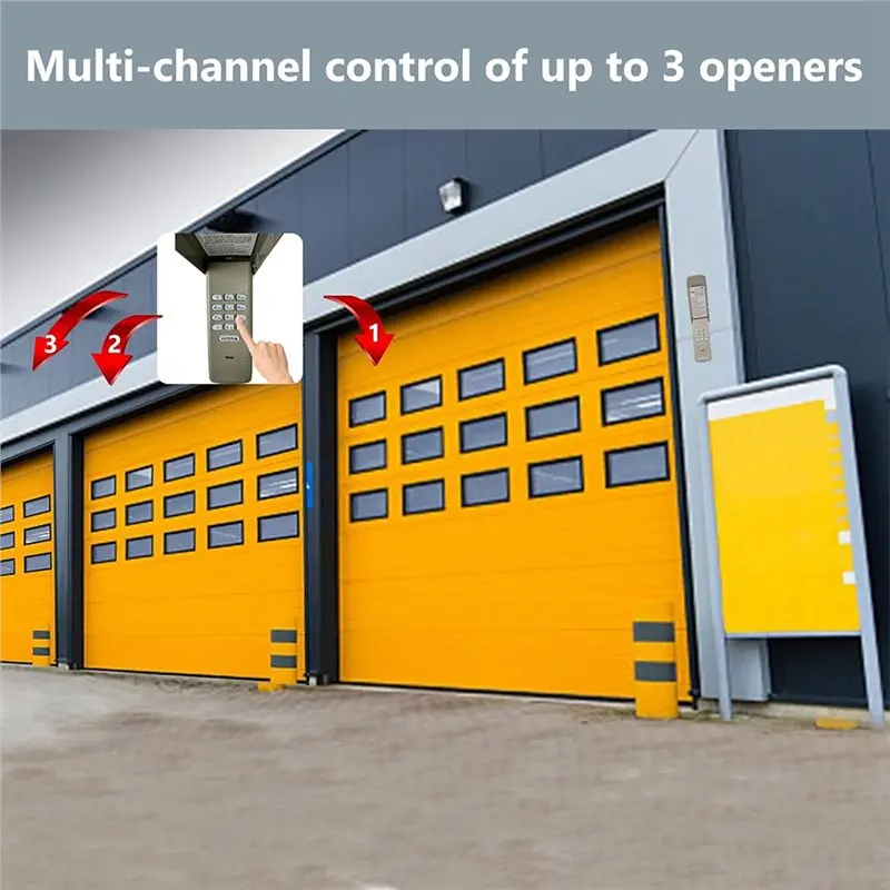 【RECOMENDAR】Universele Garagedeur Afstandsbediening Draadloos Garagedeur Toetsenbord Garagedeuropener Toetsenbord Draadloze Keyless Entry Voor Multip
