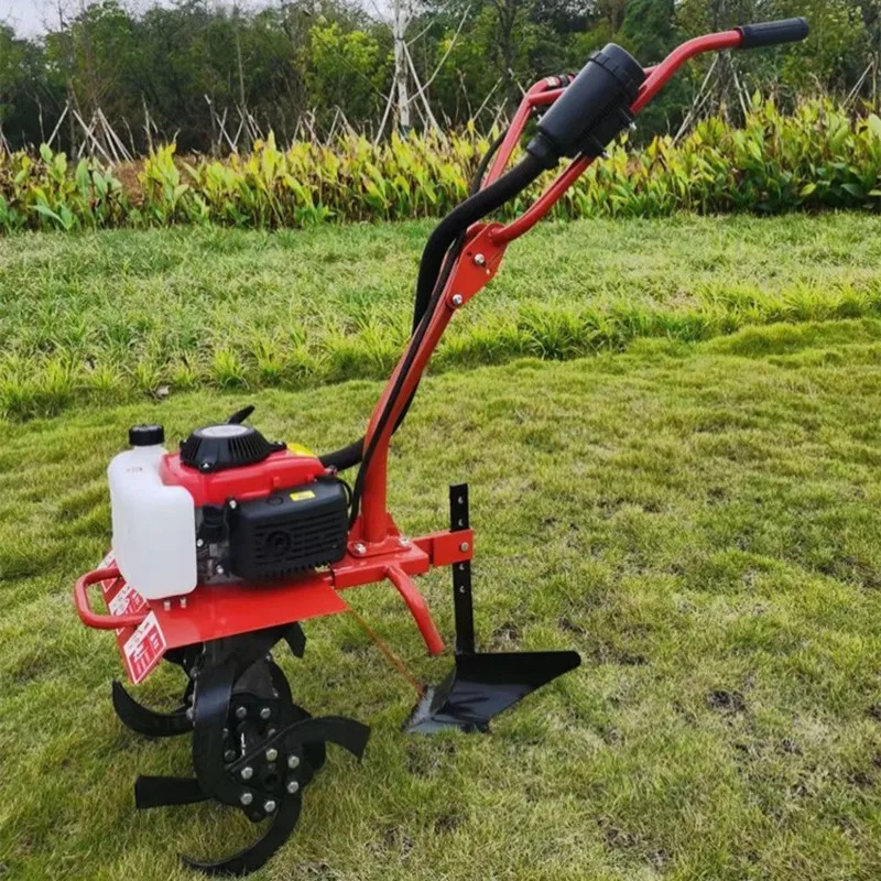 Portable Self-Propelled Mini Cultivator, Upgraded Gearbox, Ideal for Farmland Weeding, Plowing & Soil Cultivation