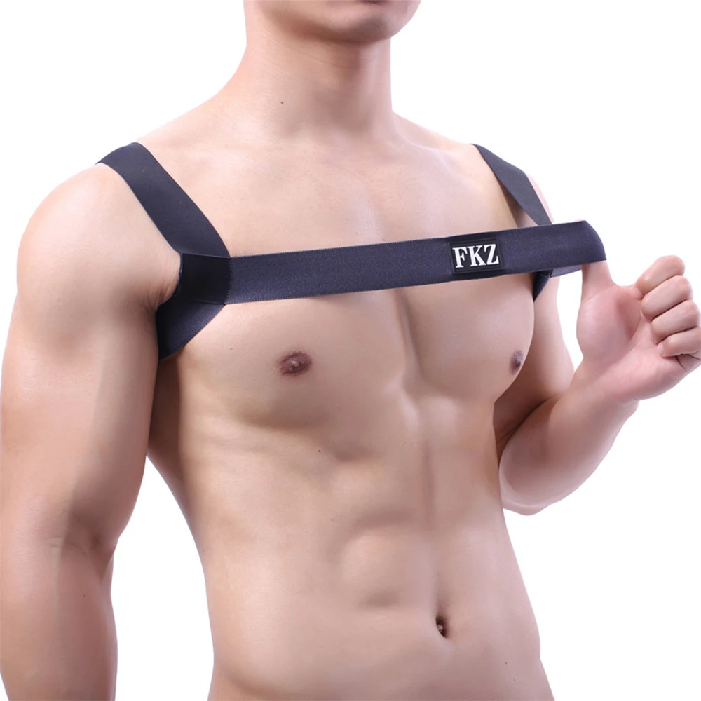 Men Straps Short Tank Top Exotic Sexy Harness Bandage Gay Erotic Fetish Lingerie Body Chest Costume Muscle Belt Sexy Underwear