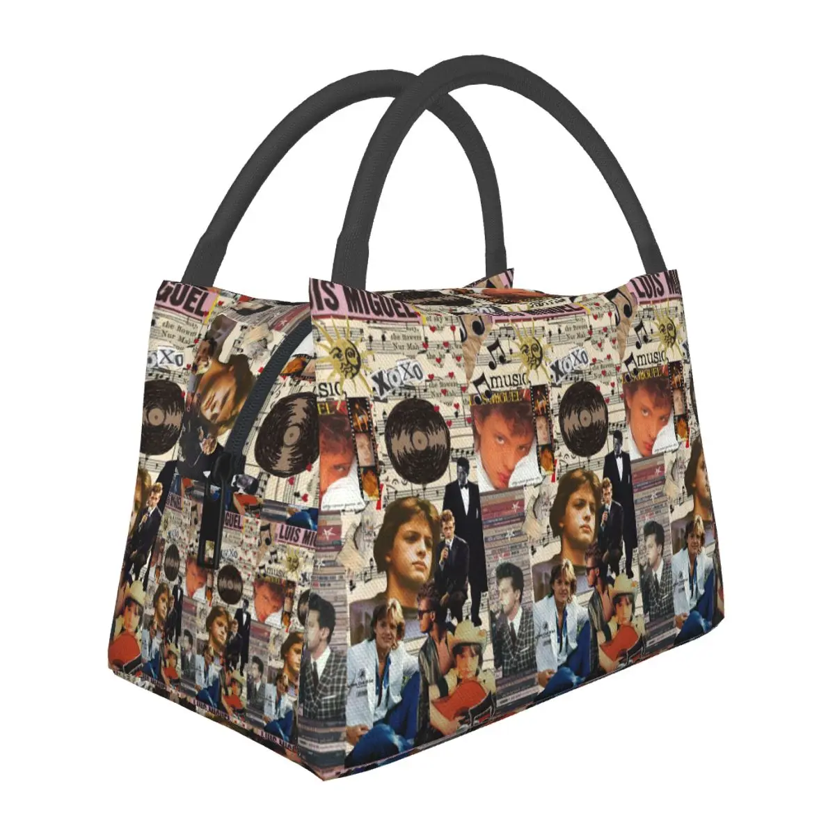 Lujosa bolsa térmica para el almuerzo de Luis Miguel Singer para mujer, para picnic, almacenamiento de alimentos, contenedor a prueba de fugas, nevera portátil, lonchera térmica.