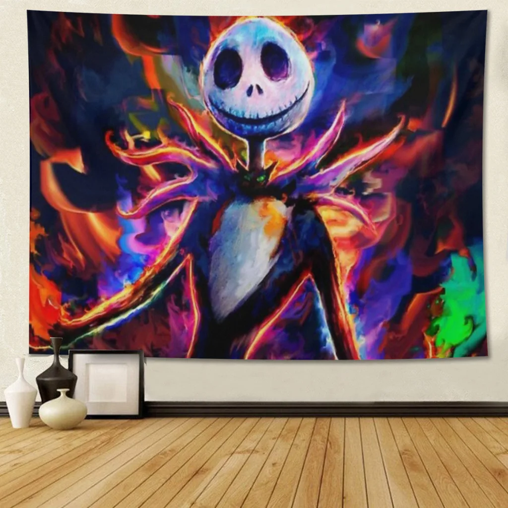 

nightmare before christmas Halloween Decorations Printed Decorative Tapestry Suitable For Living Room And Bedroom