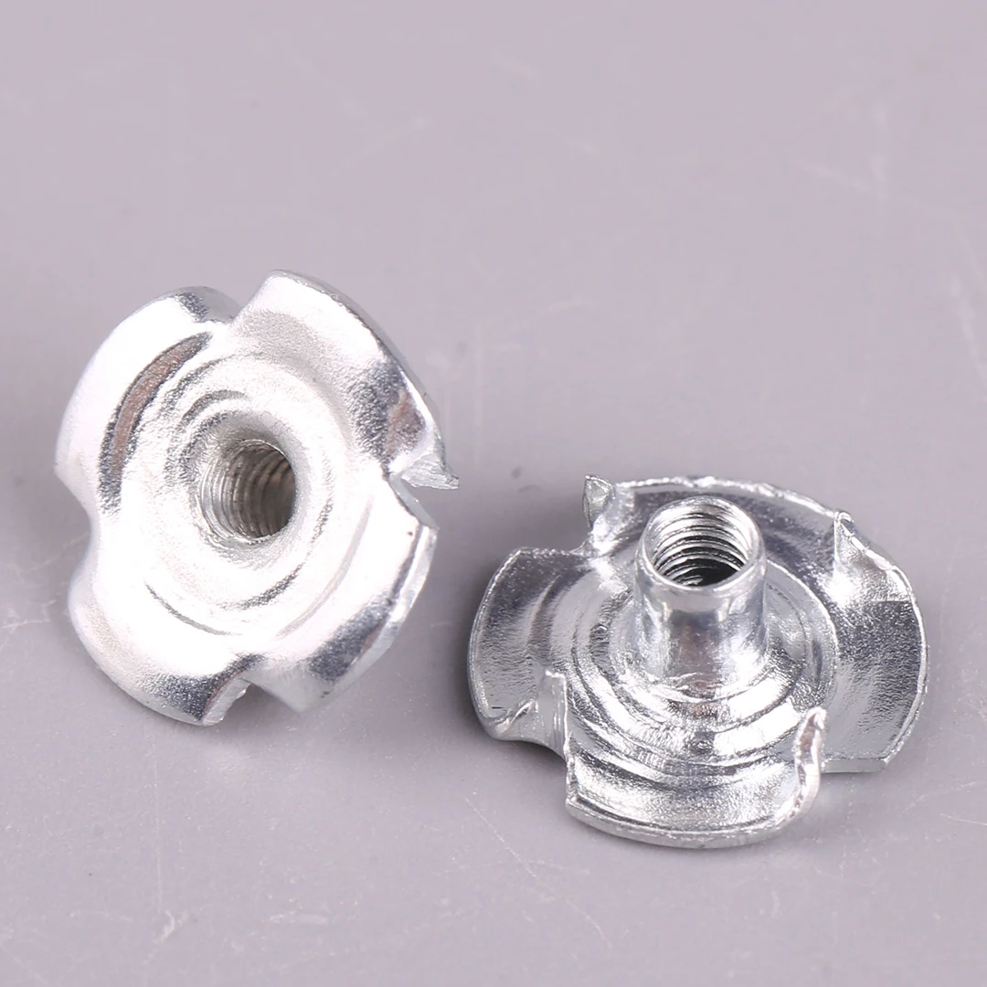 

10pcs Set Reverse Claw Non-Slip Metal Threaded Nut M2 M3 M4 M5 M6 4-Paw Design for DIY RC Boat Car Aircraft Model Accessories