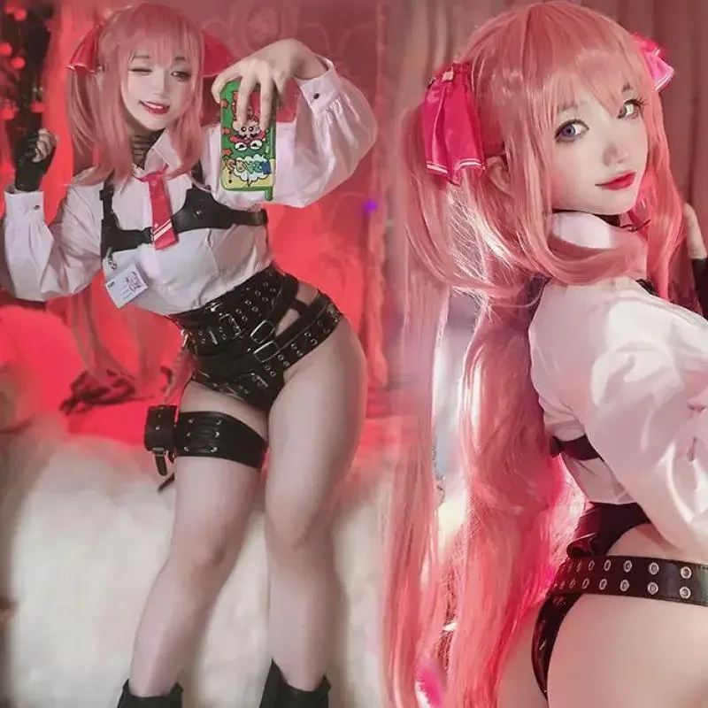 NIKKE-A Deusa da Vitória Traje Cosplay, Fato de Jogo Yuni, Uniforme Sexy, Roupa de Halloween, Peruca