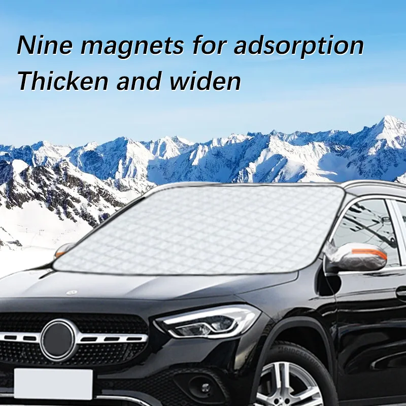 

Magnetic Car Windshield Snow Cover Winter Ice-Frost Guard Sun Shade Protector For Benz GLA 2015-2024 Exterior Accessories