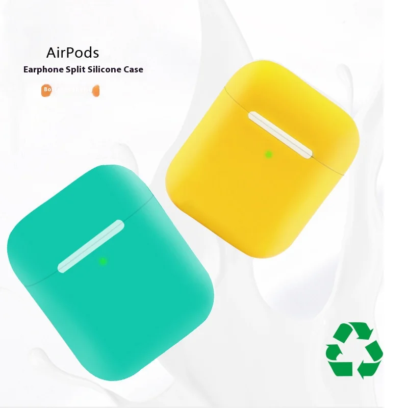 Silicone Protective Case Suitable For Apple AirPods First And Second Generation Anti Drop Bluetooth Earphone Protective Case