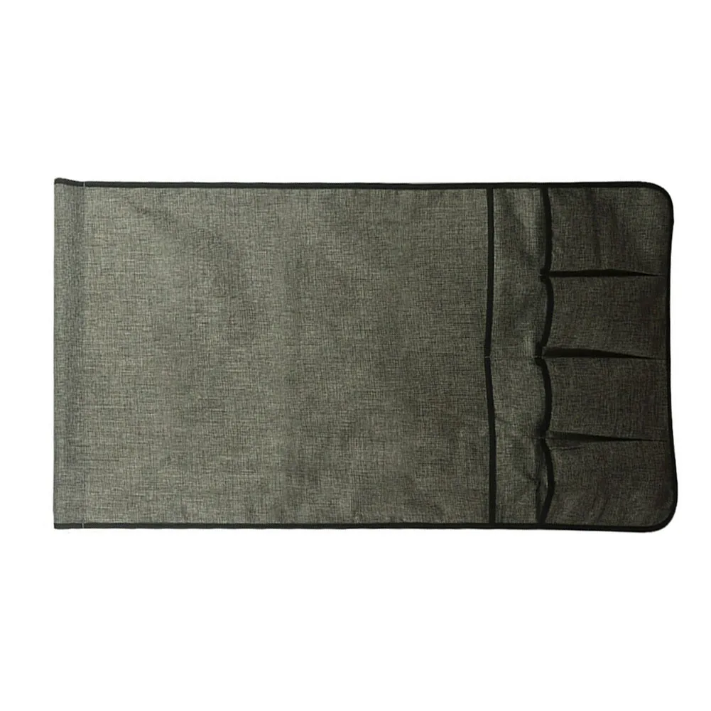 

Premium Design Bedside Storage Bag Anti Slip Sofa Desk Organizer Grey 87 5x48cm Conveniently Store Your Daily Accessories