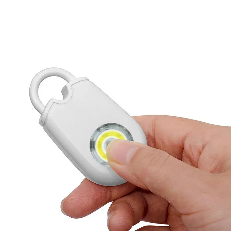 Outdoor Female Anti-theft Rescue Device 130dB Safe Sound Anti-robbery Alarm LED Lamp Climbing Personal Alarm Portable