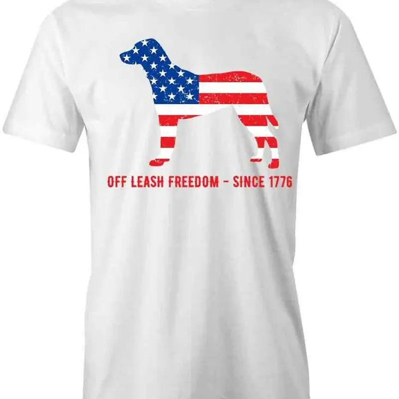

OFF LEASH FREEDOM T Shirt d Cotton PATRIOTIC CLOTHING S1WSA48