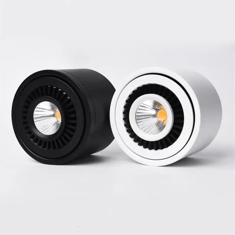 Spot Lumineux LED Rotatif à Intensité Réglable pour le Plafond, Éclairage d\'Nik, Résistant à 360 Degrés, Idéal pour la Maison, 7/10/15/24W