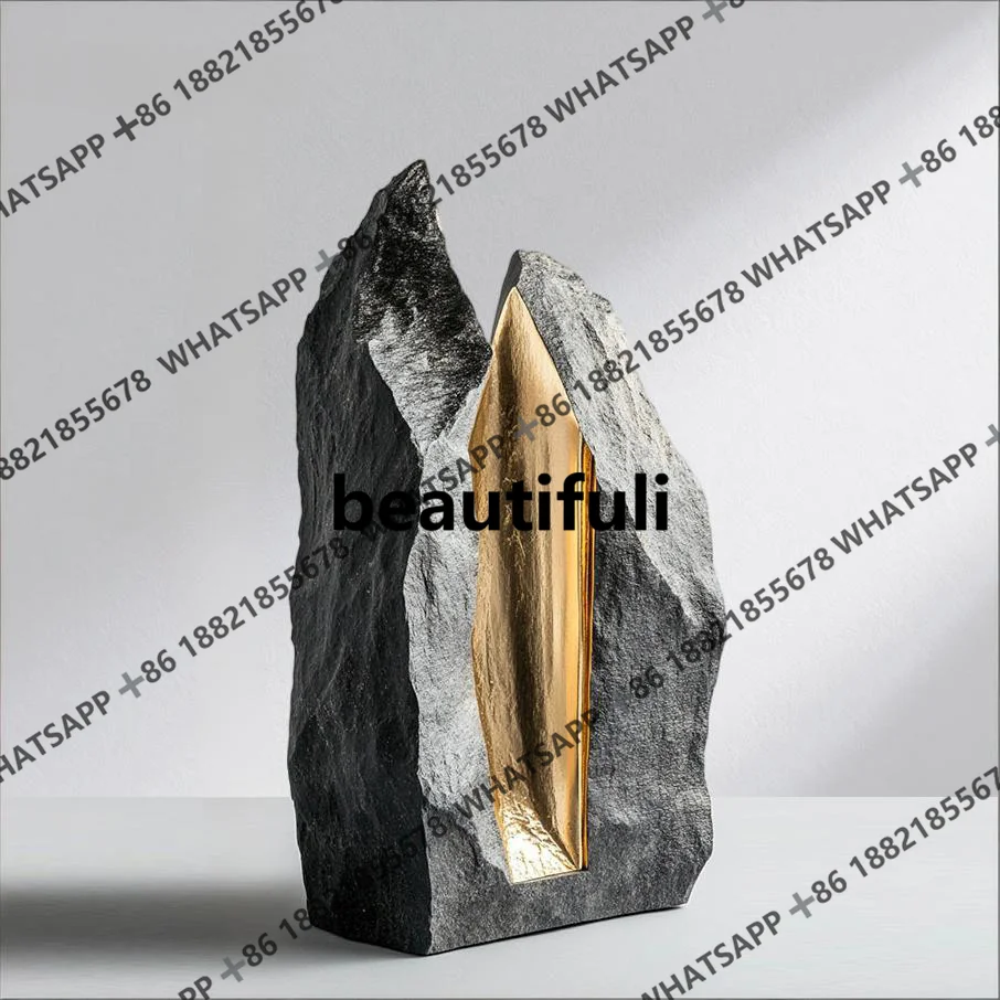 Wabi Stillwind Geometric Creative Art Ornament Light Luxury Retro Soft Decoration Model Room Sales Office