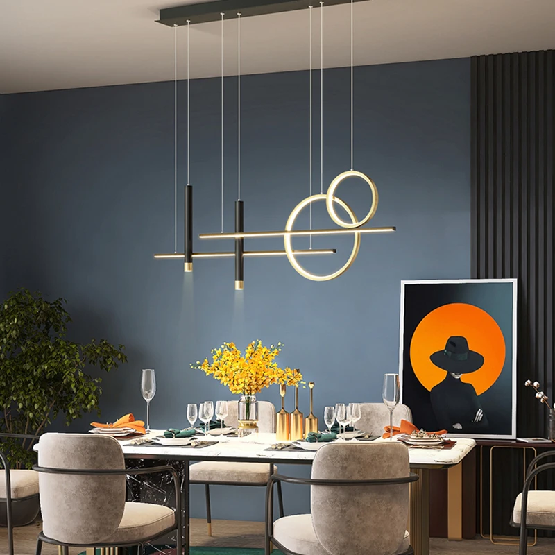 Imagem -05 - Modern Dining Room Pendant Lights Iluminação Interior Lâmpada do Teto Candelabro Led Suspenso Decoração de Interiores