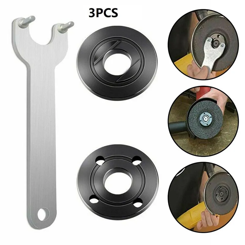 Pressing Plate Angle Grinder 5/8-11 Inch Flange Wrench Spanner Metal Lock Nut Set Tools Makitas Quick Release Power Replacement
