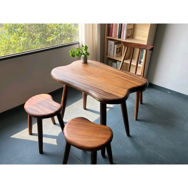 Balcony Coffee table South American walnut Balcony multi-function Leisure  Simple small apartment table