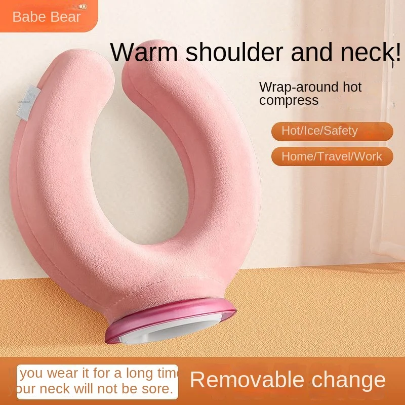 U Large Hot Water Bottle For Women,  Compress, Stomach Warmer, Small Water Bag, Water Filling Hand Warmer