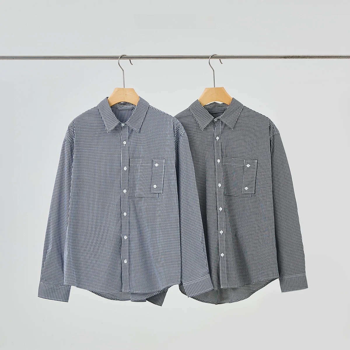 

Men's Long Sve Plaid irt Loose Casual Thin Color Woven Spring Summer Street Sle Button up Daily Wear Polyester Blend