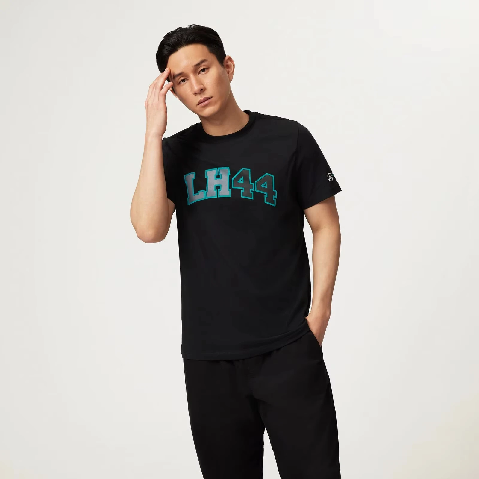 2025 T Shirt Round Neck Cotton Men Tshirt Mercedes F1 Petronas Team Baju Premium T-Shirt Murah Lelaki Men Logo Sulam Top Tees