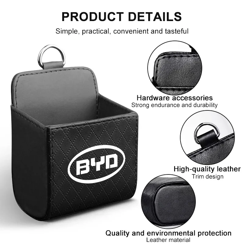 Auto-Luftauslass-Aufbewahrungsbox, Telefon-Brillen-Organizer, Autowaren für BYD, Tang, Siegelkarte, Tickethalter, Atto 3 Yuan Plus Song Plus Han
