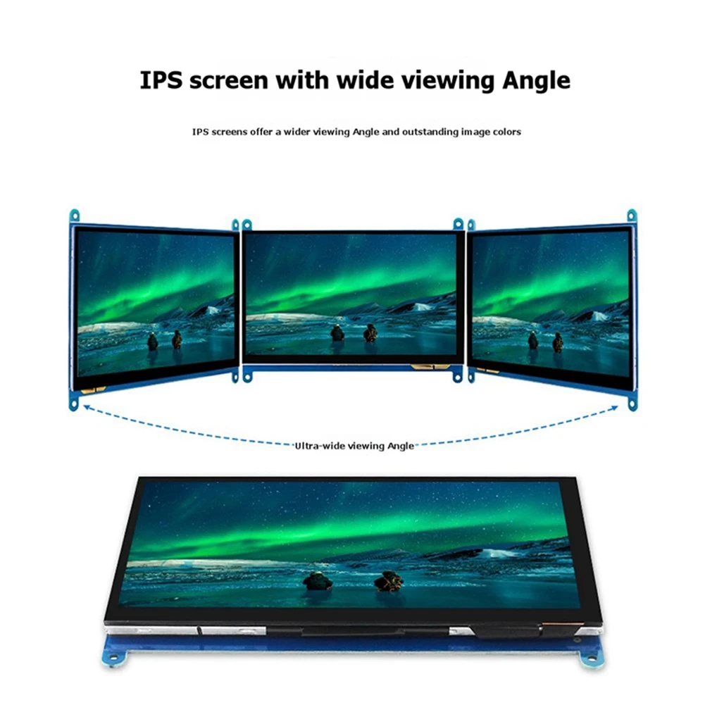 618 Mega Sale For Raspberry Pi 5 4 3 B+ 7 Inch Touch Screen 800x480 IPS Display Full Fit HDMI-Compatible Interface Monitor