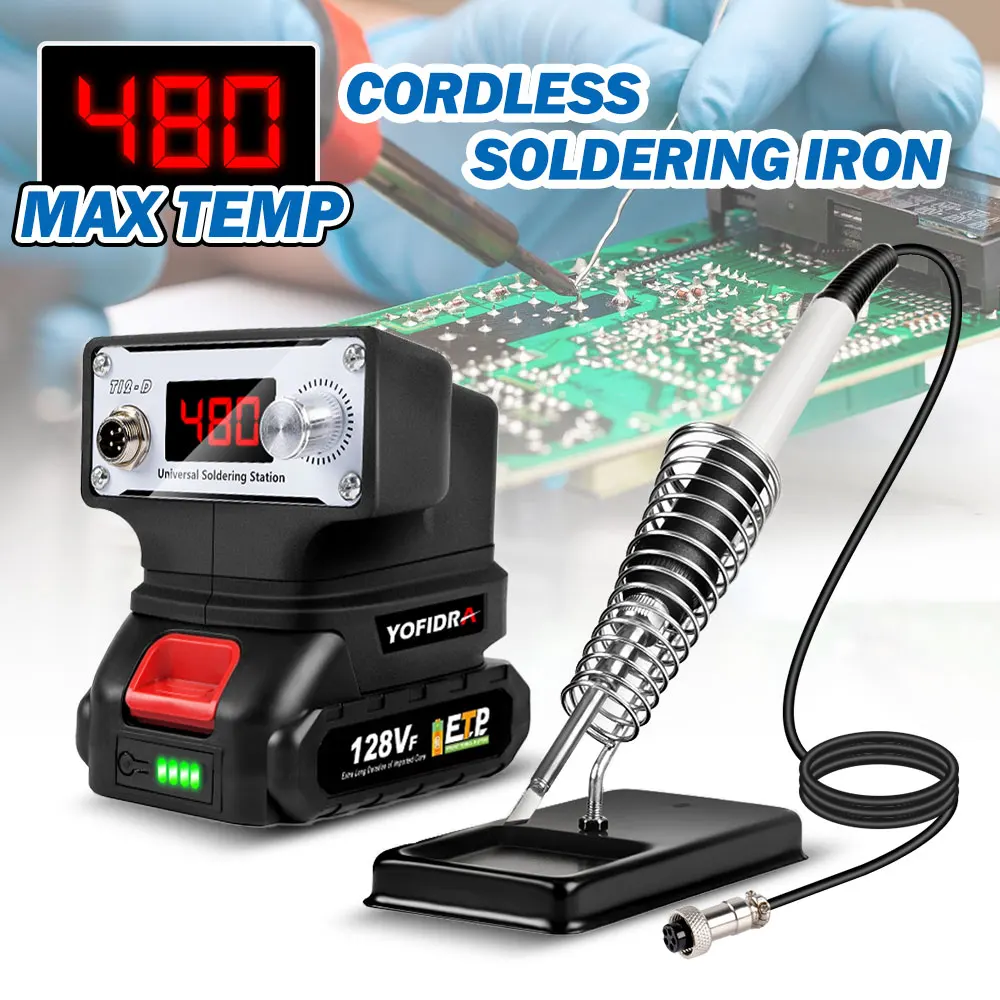 500W 480°C  Portable Cordless Electric Soldering Iron Multifunction Household Electric Welding Machine For Makita 18V Battery