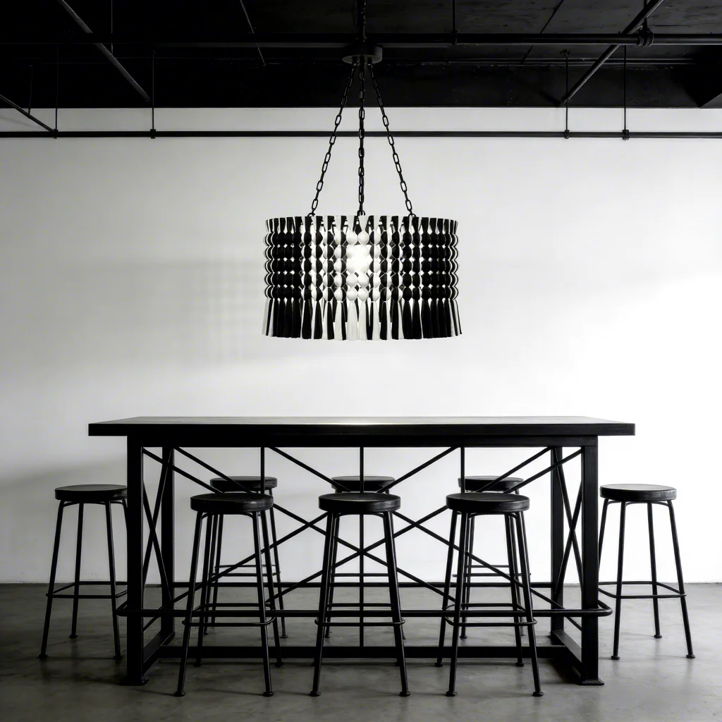 #￥Gisenu Handmade Eco-Friendly Cotton Macrame Lamp Shade Modern Farmhouse Transitional