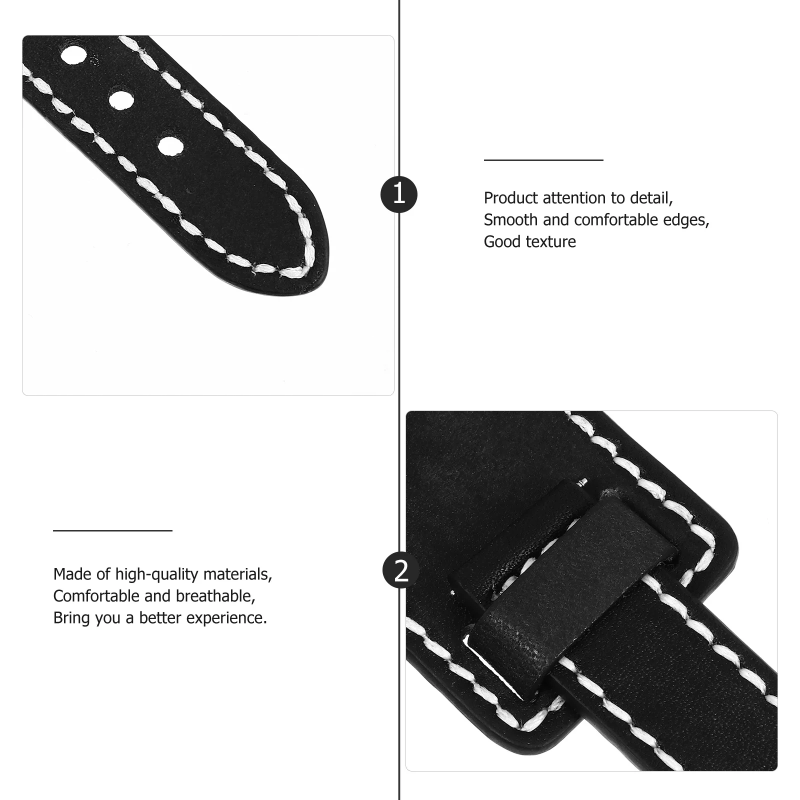 Watch Strap Vintage Brush-Off 20mm Replacement Comfortable Allergy Free Wrist Bracelet