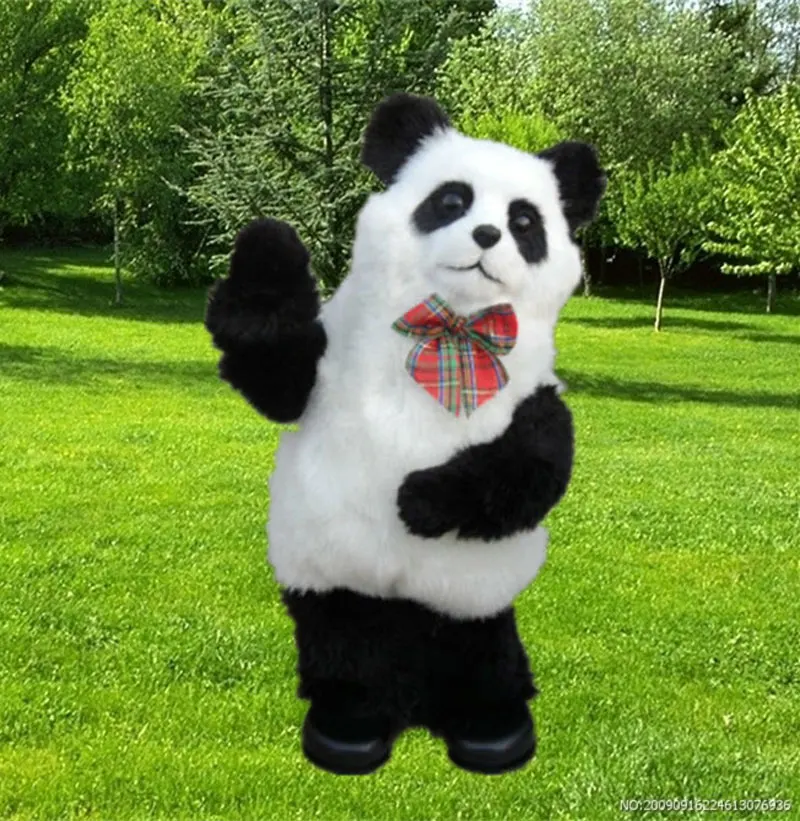 Panda de peluche electrónico de 30CM, juguete de música, Robot, gato, baile, cantar canciones, Animal suave, muñeca eléctrica para mascotas, lindo regalo divertido para niños y bebés