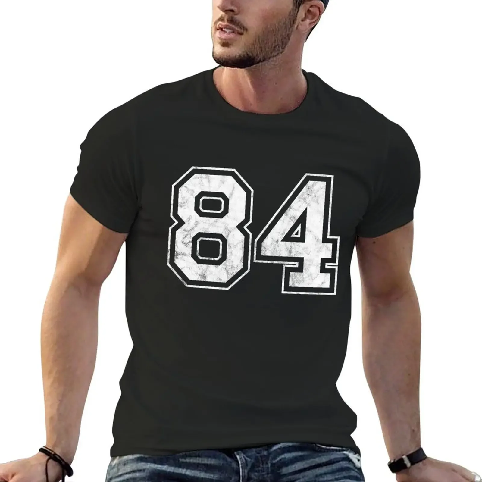 

Number 84 T-Shirt designer shirts new edition plus size clothes Men's t-shirts