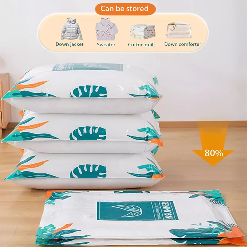 Household Clothing Vacuum Storage Bags travel save space Folding compression storage bag Thickened moving waterproof Storage bag