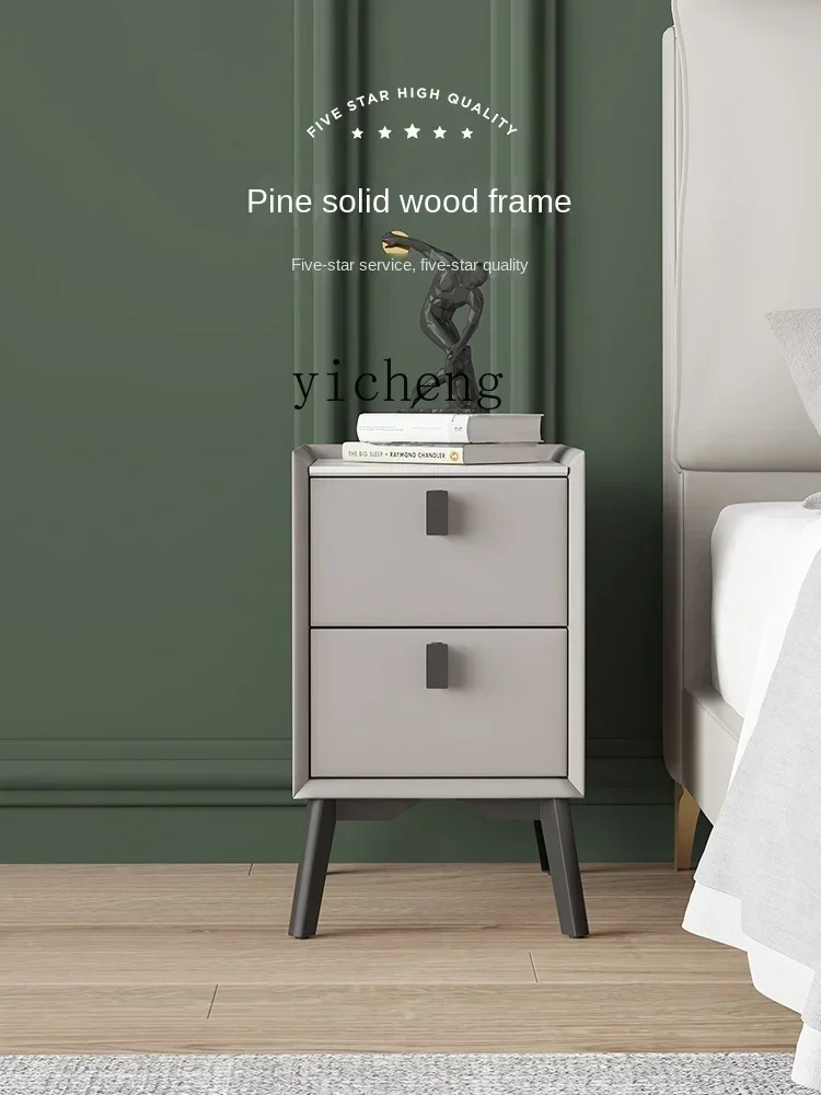 GZ-13 Stone Plate Bedside Table Simple Home Bedroom Small Simple Bedside Cabinet Storage