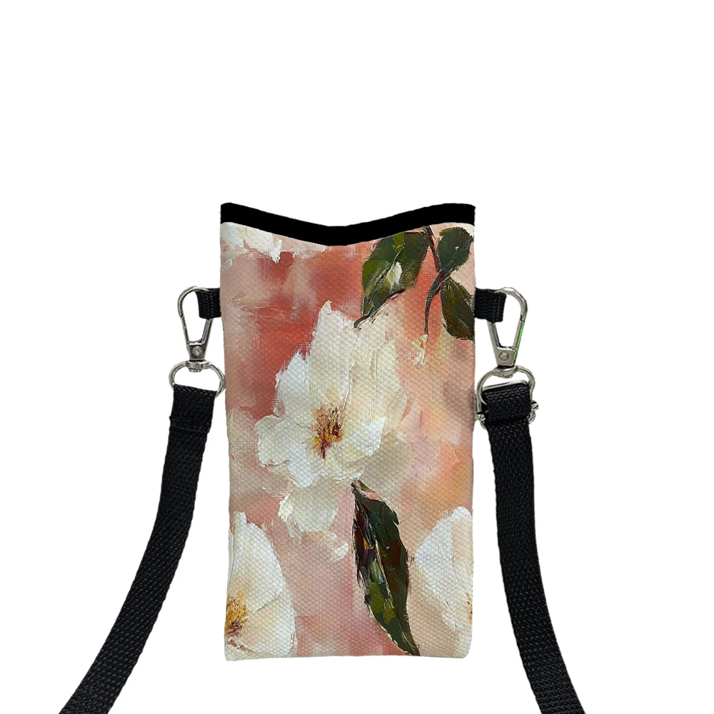 Fresh Cute FlowersPhone Bag Adjustable and Detachable Strap Designed Exclusively Women Crossbody Bag Convertible Shoulder Bag1.2