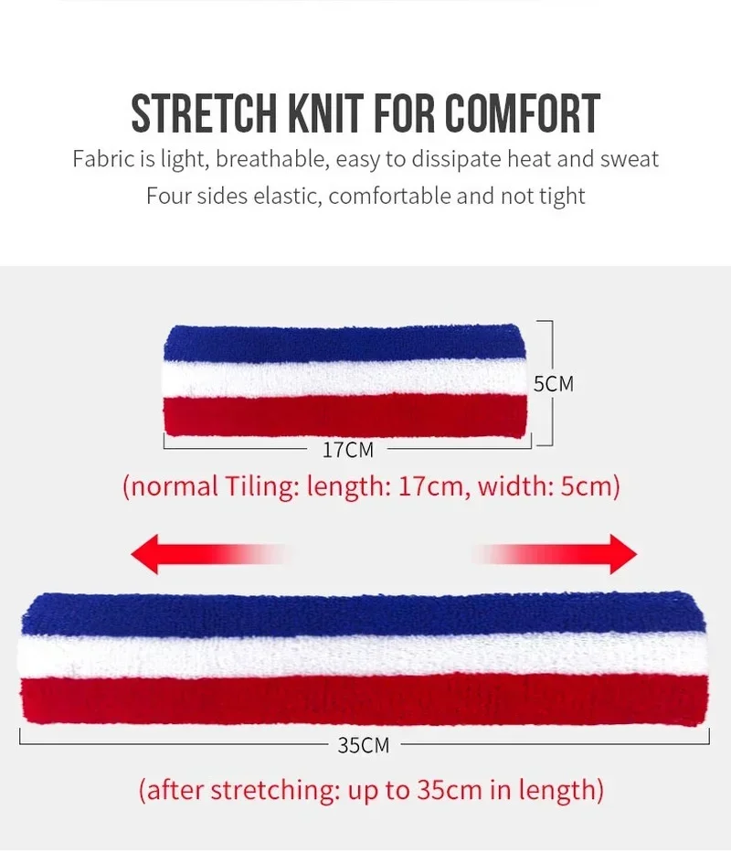Solid Color Three-color Sports Headband Running Sweat-absorbing Headband Basketball Anti-perspirant Fitness Sweat-absorbing