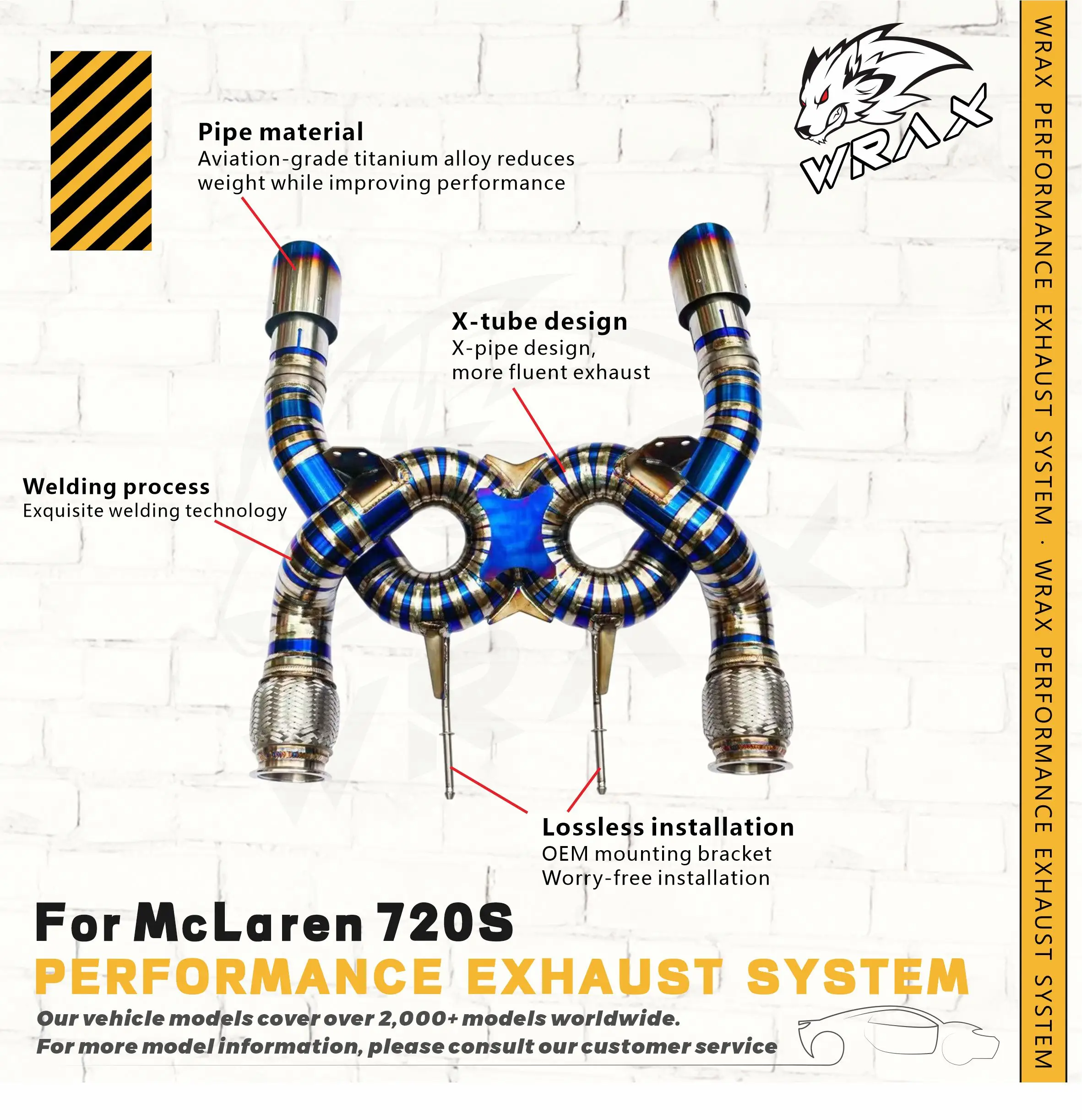 

Premium Titanium Valved Catback for McLaren 720S 2017-2023 - X-Pipe | TIG Welded | Dual Mode | OEM Valve Fit